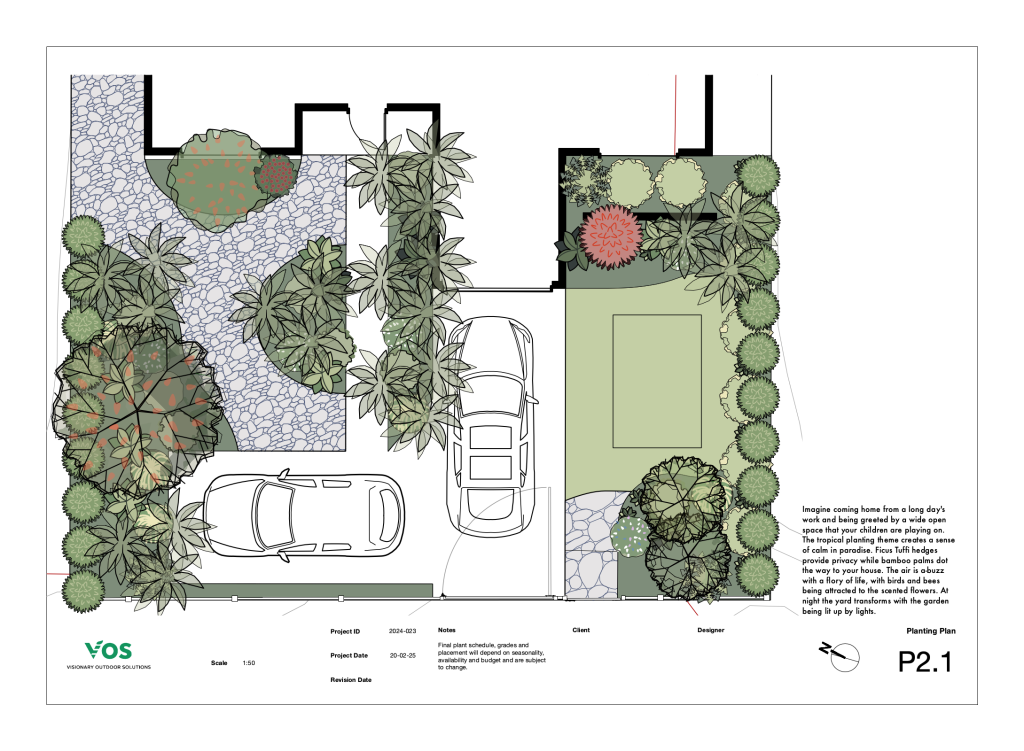 13A Morrin Street - Planting Plan